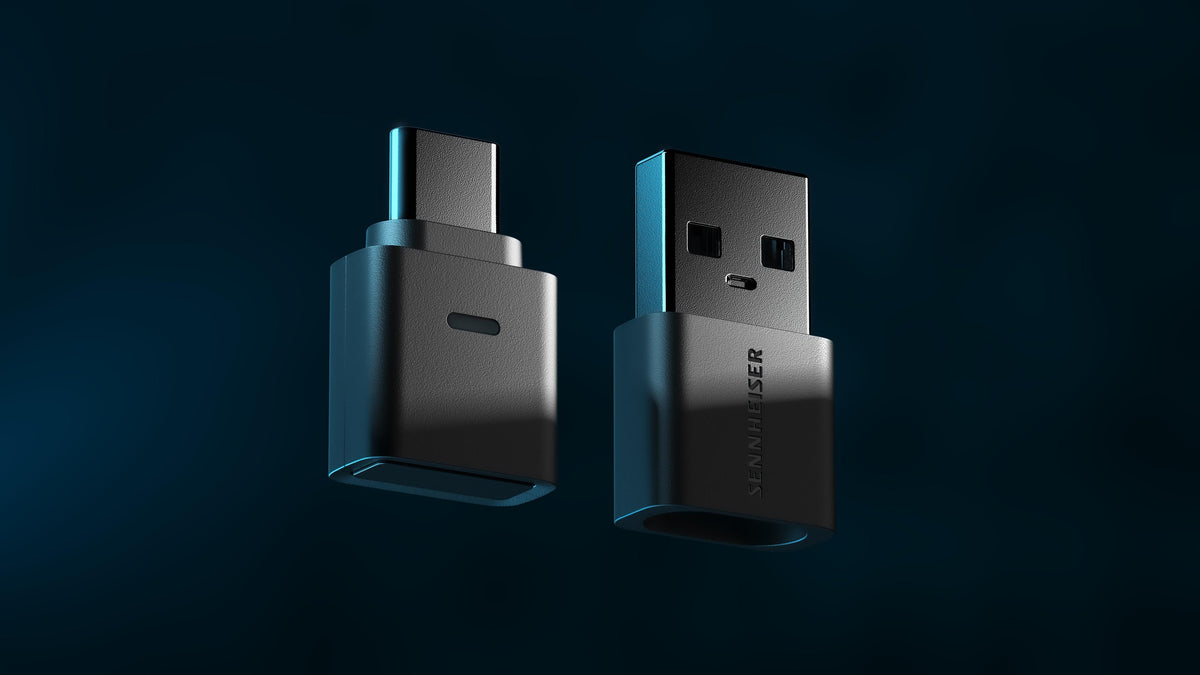 Sennheiser BTD 700 Bluetooth USB Audio Adapter Black — lifestyle shot