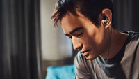 Sennheiser IE 600 Audiophile Earphones — lifestyle, worn portrait
