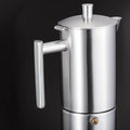 Stellar Coffee Espresso Maker SM52 handle and lid macro detail
