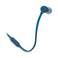 JBL T110 Wired Earbuds Blue product image