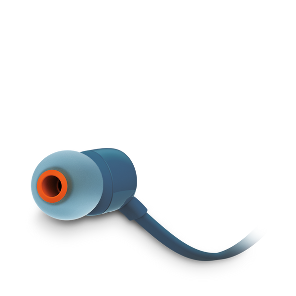 JBL T110 Wired Earbuds Blue product image