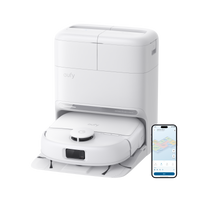 eufy Omni C28 Robot Vacuum & Mop with Extra Dust Bags, White - official product image