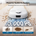 eufy Omni C28 Robot Vacuum & Mop with Extra Dust Bags, White - official product image