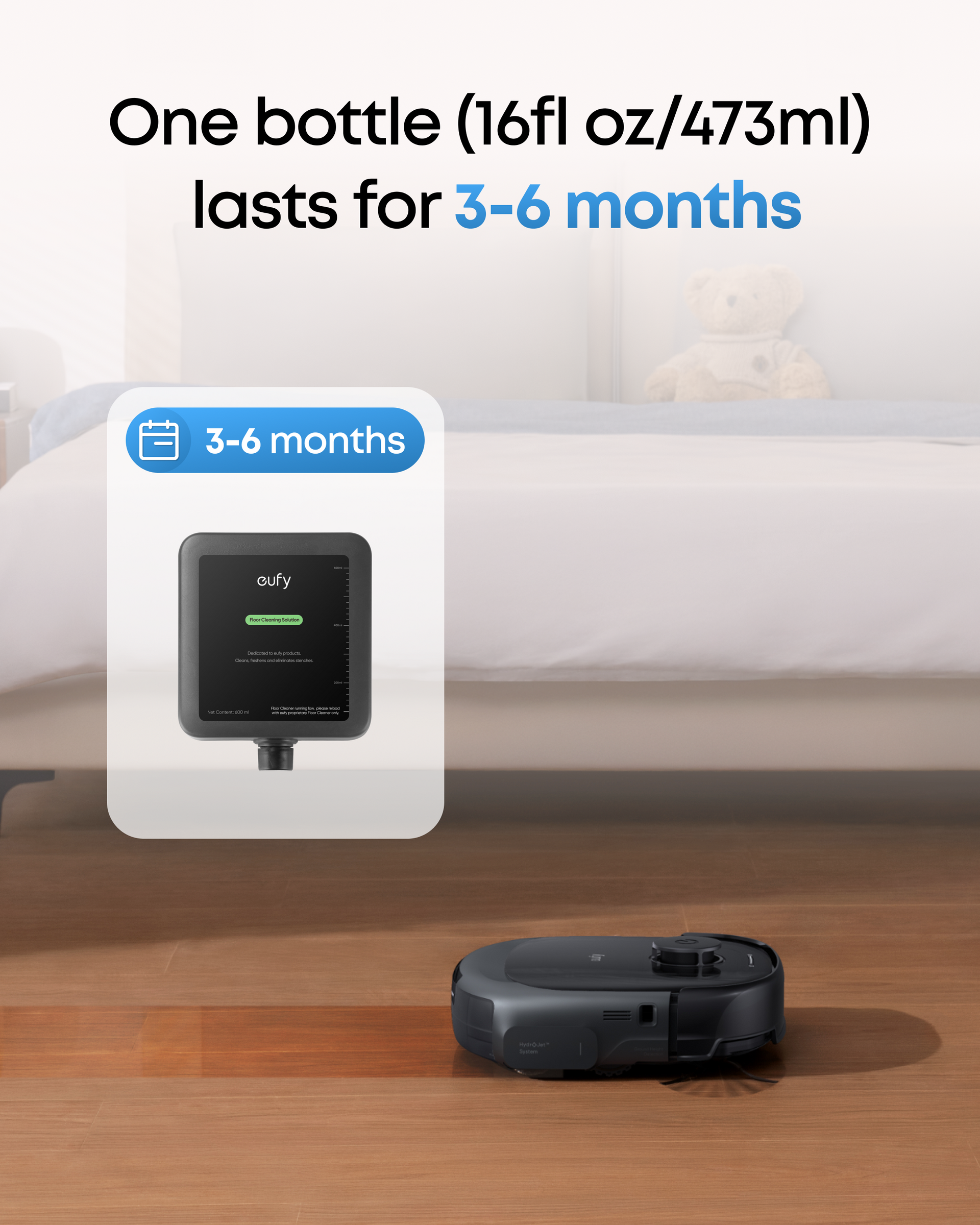 Eufy Floor Cleaning Solution 600 ml for Omni E25 | T291HA11