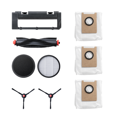 Eufy 3‑in‑1 E20 Robot Vacuum Accessories Kit, Filter x2 + Side Brush x2 + Dust Bag x3 | T29J1011