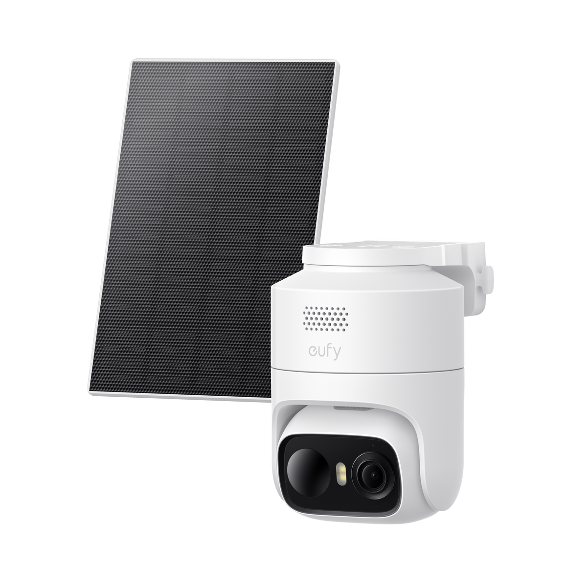 eufyCam C37 2K Security Camera with Solar Panel, White - official product image