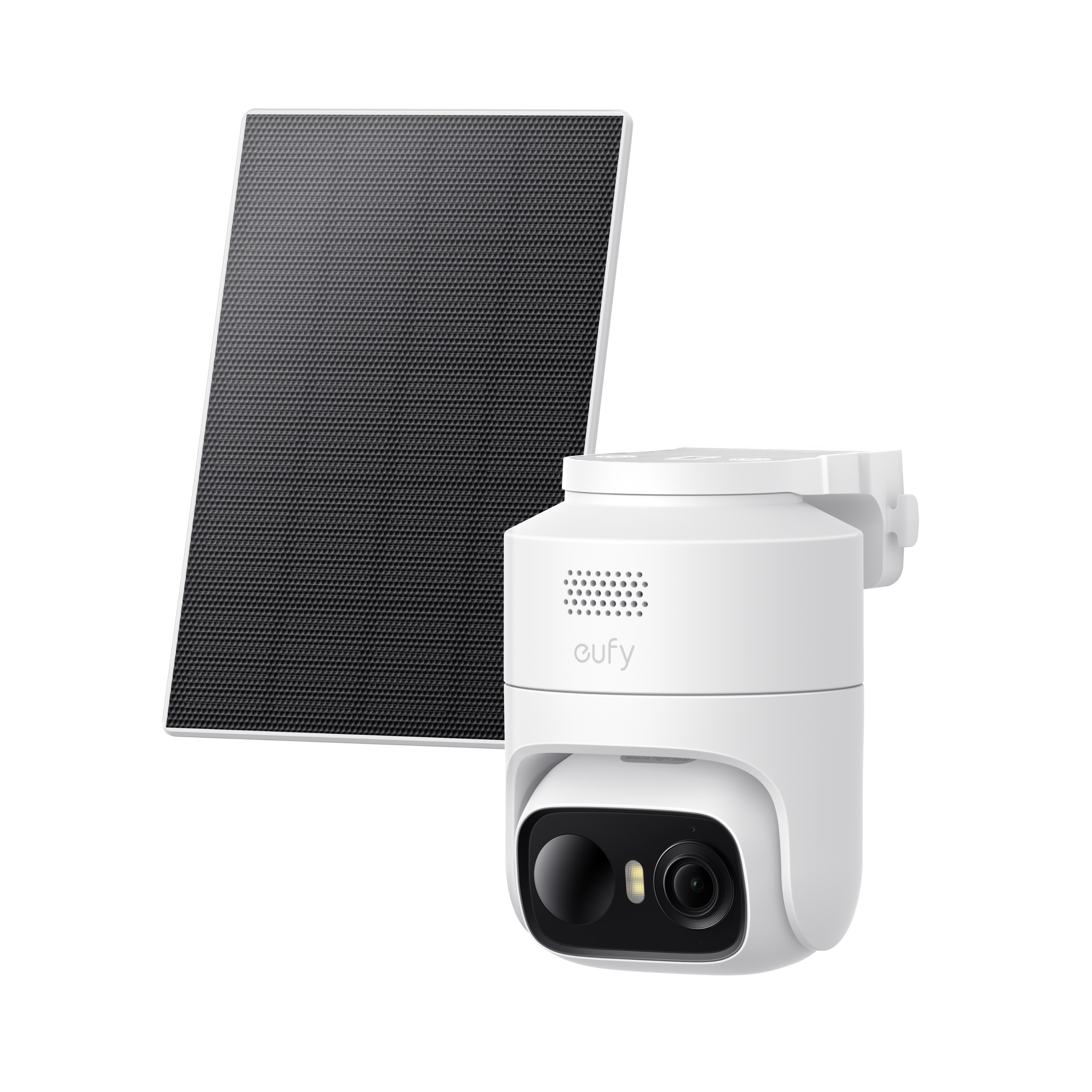 eufyCam C37 2K Security Camera with Solar Panel, White - official product image