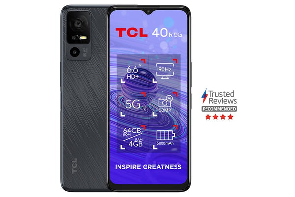 TCL 40R 6.6" 64GB 5g Smartphone - Black