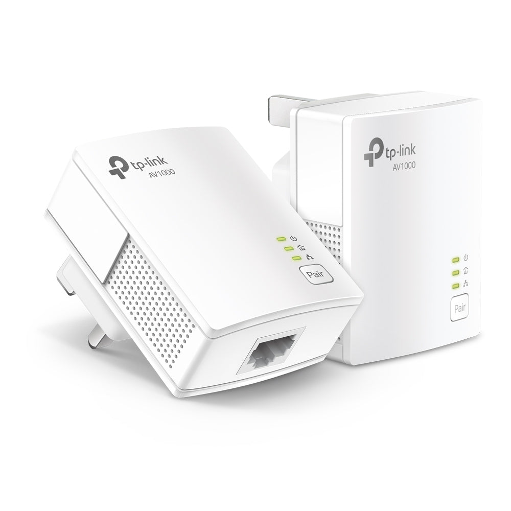 TP-Link TL-PA7017 KIT AV1000 Powerline Starter Kit — product view, two units