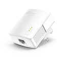 TP-Link TL-PA7017 KIT AV1000 Powerline Starter Kit — single-unit detail view, front angle