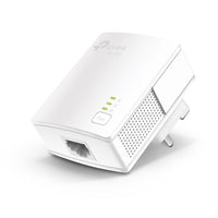 TP-Link TL-PA7017 KIT AV1000 Powerline Starter Kit — single-unit detail view, front angle