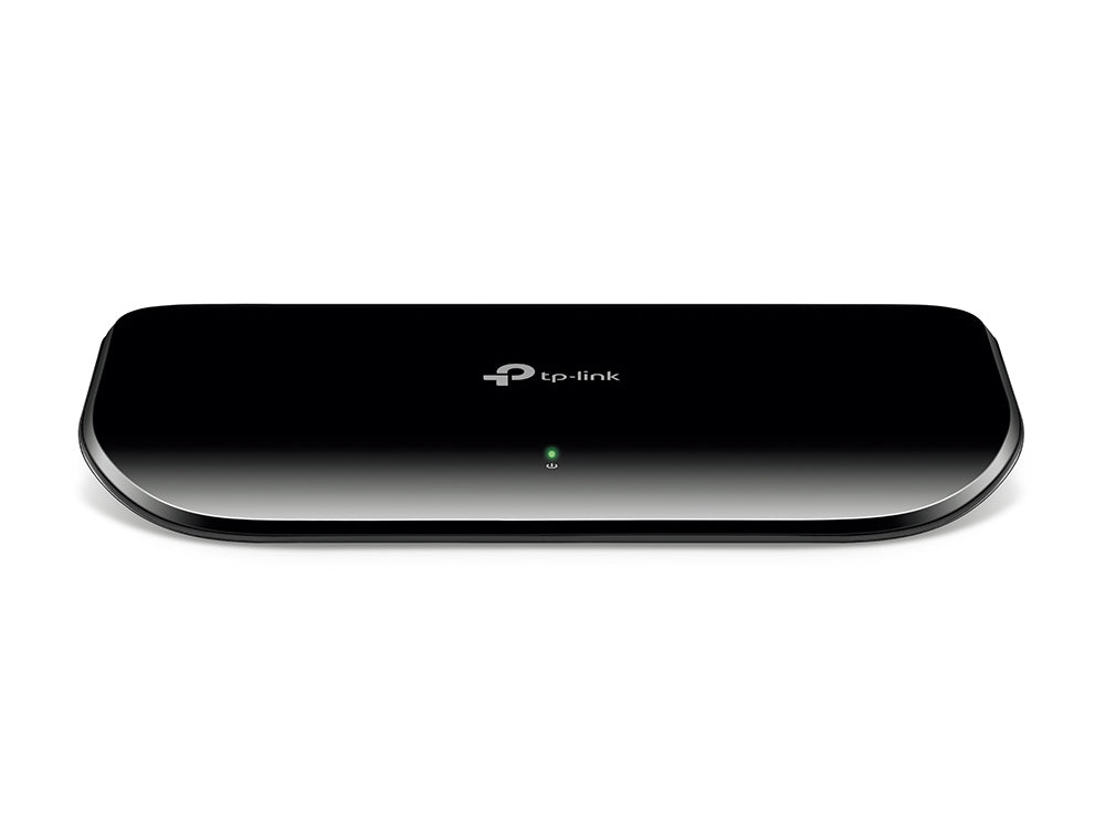 TP-Link TL-SG1008D 8 port Desktop Gigabit Switch — product view, angled
