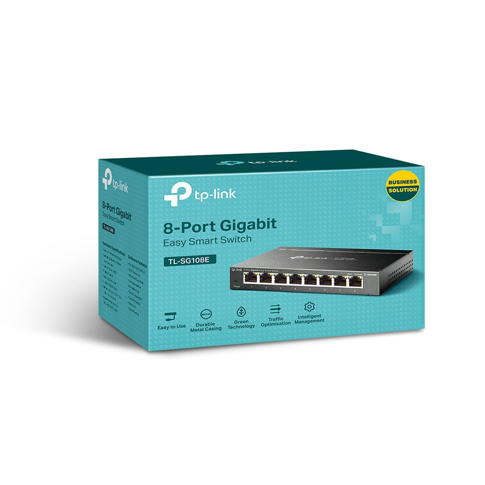 TP-Link TL-SG108E 8 Port Gigabit Easy Smart Switch — packaging