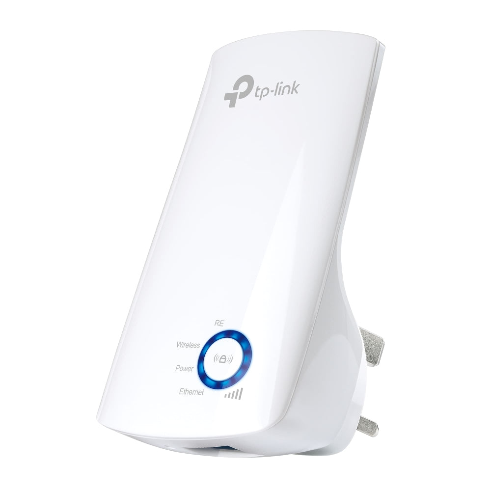 TP-Link TL-WA850RE N300 Universal Range Extender — product view, angled