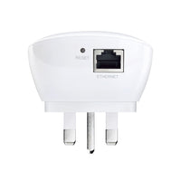 TP-Link TL-WA850RE N300 Universal Range Extender — back view showing Ethernet port and reset button