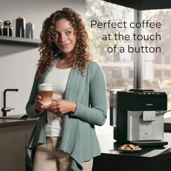 Siemens EQ500 Classic Bean‑to‑Cup Coffee Machine | TP515GB1 (Daylight Silver / Piano Black) – view 2