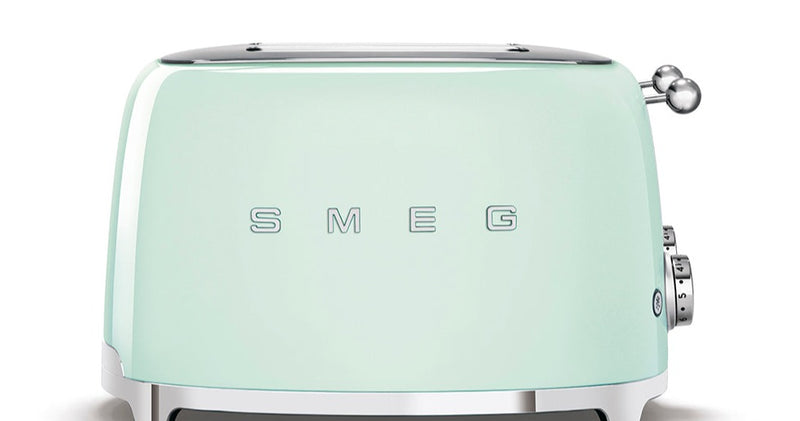 Smeg 50's Retro Style 4 Slice Pastel Green Toaster | TSF03PGUK