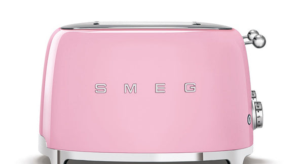 Smeg 50's Retro Style 4 Slice Pink Toaster | TSF03PKUK