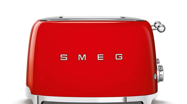 Smeg 50's Retro Style 4 Slice Pastel Red Toaster | TSF03RDUK