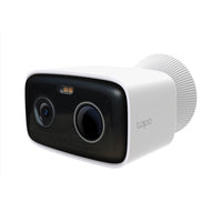 Tapo TC80 battery-powered outdoor security camera, rectangular body, three-quarter view