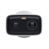 Tapo TC80 battery-powered outdoor security camera, front view showing lens and PIR sensor