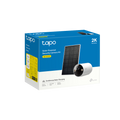Tapo C410 KIT retail packaging box, Solar-Powered Security Camera Kit, showing camera and panel