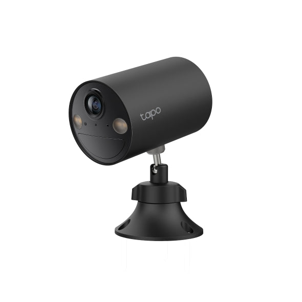 Tapo C411 smart wire-free security camera, Black, on adjustable ball-joint mount