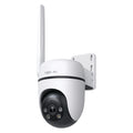Tapo C501GW 1080p pan and tilt 4G LTE security camera with DC/PoE power, wall-mount bracket, side view