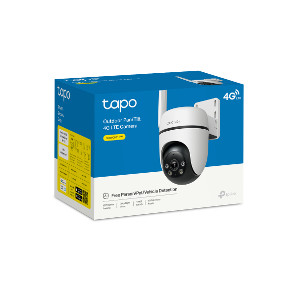 Tapo C501GW retail packaging box, Outdoor Pan/Tilt 4G LTE Camera