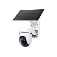 Tapo C610 KIT solar-powered pan and tilt security camera with solar panel, studio shot