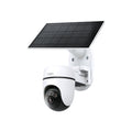 Tapo C630 KIT 3K 5MP solar-powered pan and tilt security camera with solar panel, studio shot