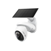Tapo C660 KIT 4K solar-powered pan and tilt security camera with solar panel, studio shot