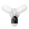 Tapo C720 smart floodlight camera, front view, distinctive dual-oval floodlight wings