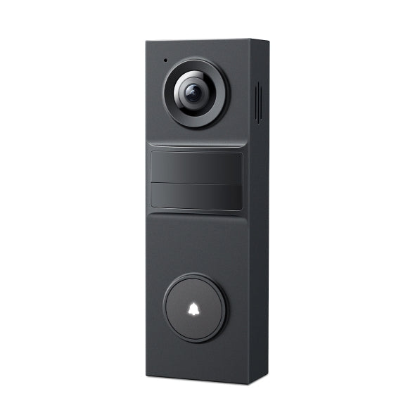 Tapo TD20 2K battery video doorbell mini, all-black, three-quarter view