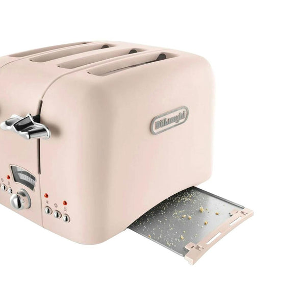 De’Longhi Argento Flora 4‑Slice Toaster - Pink | CT04.PK