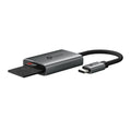 TP-Link UA430C USB Type-C to SD&TF 3.0 Adapter — angled detail view showing card slots