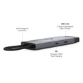 TP-Link UH5020C 5-in-1 USB-C hub with HDMI, PD & USB ports — labelled port-callout view (USB-C, PD, USB-A)