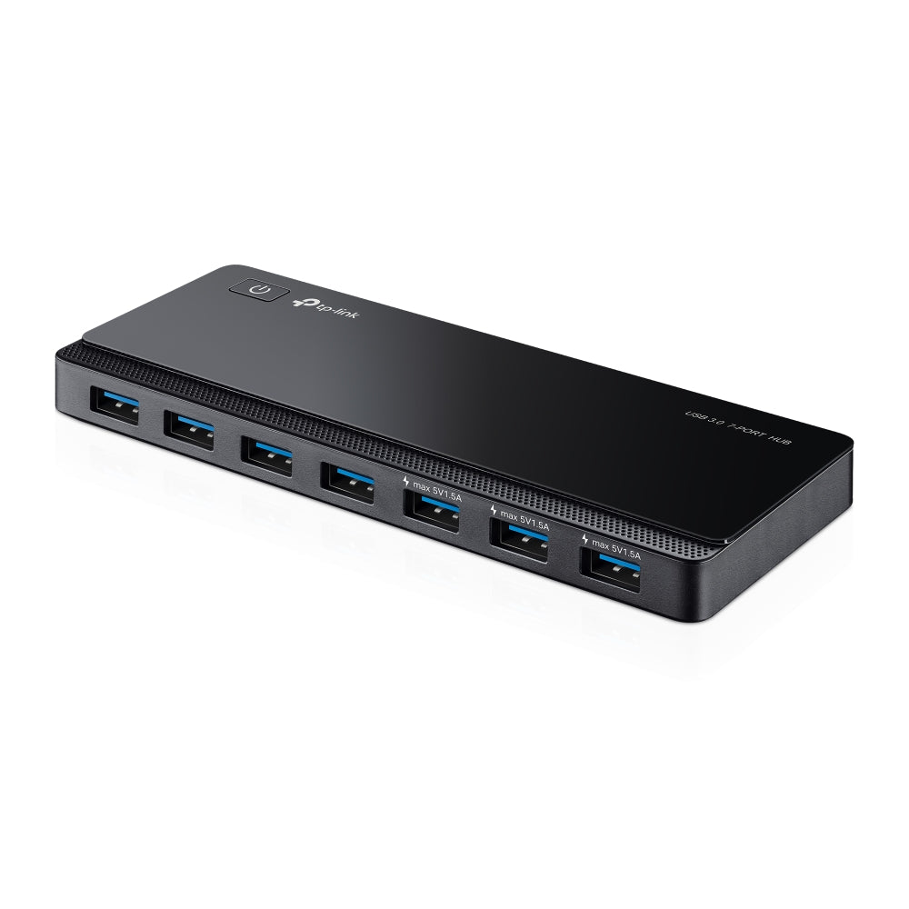 TP-Link UH700 USB 3.0 ports, data transfer rate of up to 5Gbps — product view, 7 ports visible