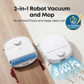eufy Omni C28 Robot Vacuum & Mop with Extra Dust Bags, White - official product image