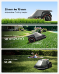 eufy E18 Robot Lawn Mower 1200, Grey - official product image