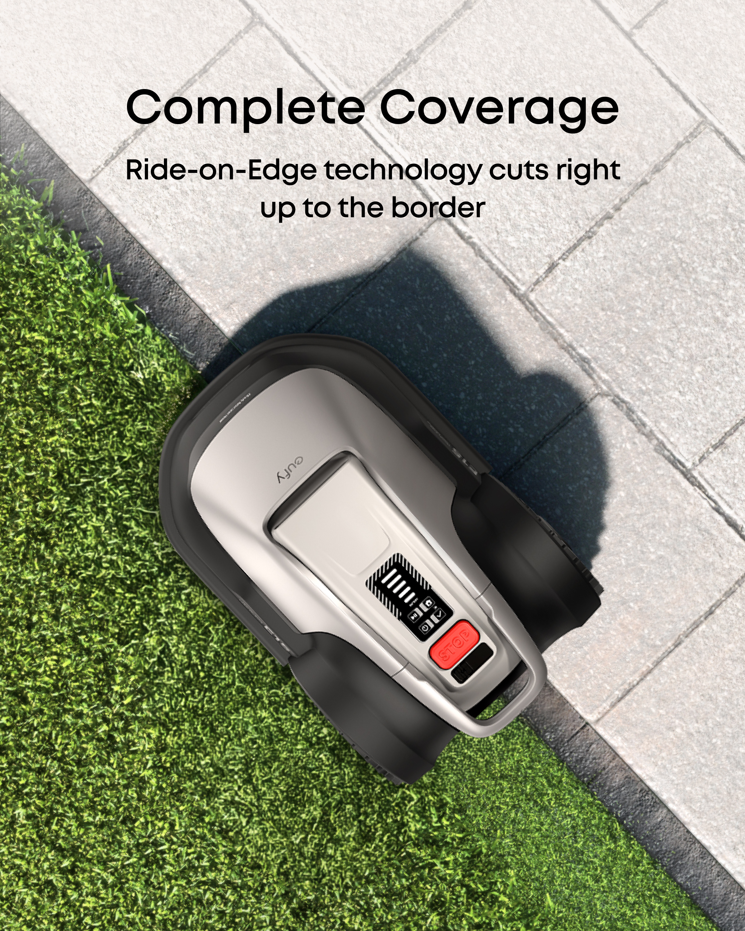 eufy E18 Robot Lawn Mower 1200, Grey - official product image