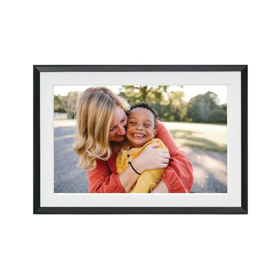 Aura Carver 10.1" Digital Photo Frame with Mat – Clay | AF905-MBLK