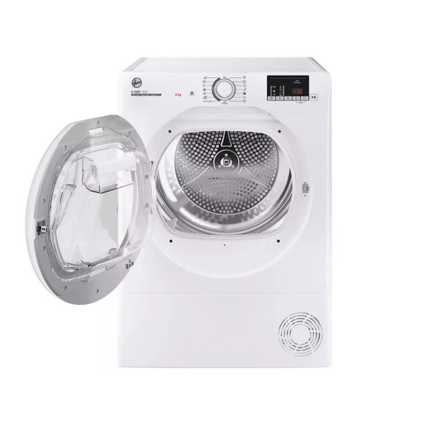 Hoover HLE H8A2DE 80 8KG Heat Pump Tumble Dryer - White | HLEH8A2DE-80 Hoover Washing Machine Euronics Ireland