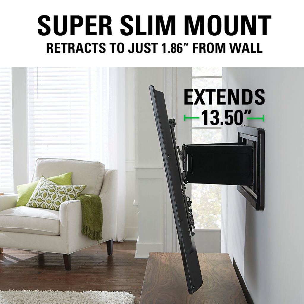 SANUS Slim Full-Motion TV Wall Mount 40"-80" - official product image