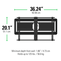 SANUS Slim Full-Motion TV Wall Mount 40"-80" - official product image