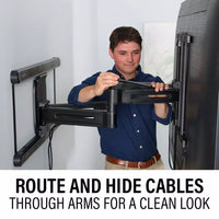SANUS Advanced Full-Motion 4D + Shift TV Wall Mount 42"-90" - official product image