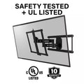 SANUS Advanced Full-Motion 4D + Shift TV Wall Mount 42"-90" - official product image