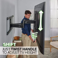 SANUS Advanced Full-Motion 4D + Shift TV Wall Mount 42"-90" - official product image