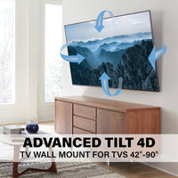 SANUS Advanced Tilt 4D TV Wall Mount 42"-90" - official product image