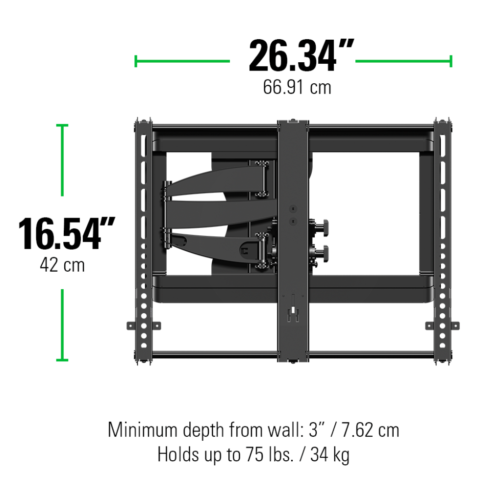 SANUS Full-Motion TV Wall Mount 37"-55" - official product image